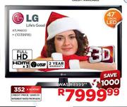 LG Full HD 3D LED TV (47LM4600)-47"(119cm)