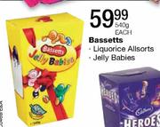 Bassetts Liquorice Allsorts/Jelly Babies-540g Each