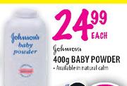 Johnson's Baby Powder-400g Each