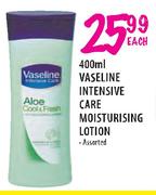 Vaseline Intensive Care Moisturising Lotion Assorted-400ml Each