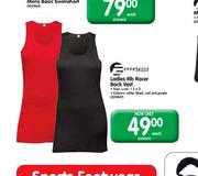 Ladies Rib Racer Back Vest-Each