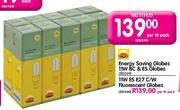 Energy Saving Globes 11W BC & ES Globes-per 10 pack