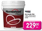 Homestead 20 Ltr Acrylic PVA