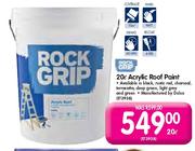 Rock Grip 20 Ltr Acrylic Roof Paint