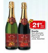 Royalty Non-Alcoholic Sparkling Fruit Flavoured Juice Assorted-750ml Each