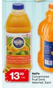Hall's Concentrated Fruit Drink Assorted-1.25L Each