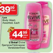 L'Oreal Elvive Sjampoe/Opknapper - 400ml Elk
