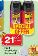 Raid Insekdoder Koppelpak - 2 x 300ml