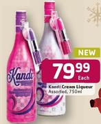 Kandi Cream Liqueur Assorted-750ml Each