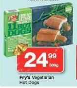 Fry's Vegetarian Hot Dogs-500g 