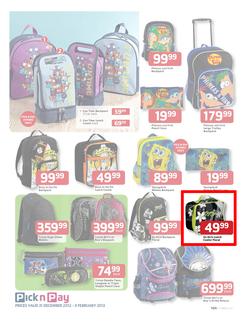 Pick n Pay : Save on Back to School Gear (31 Dec - 3 Feb), page 9