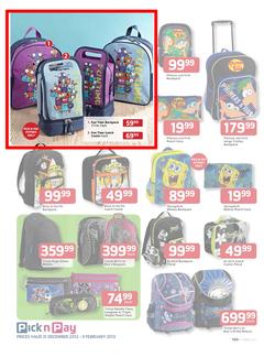 Pick n Pay : Save on Back to School Gear (31 Dec - 3 Feb), page 9