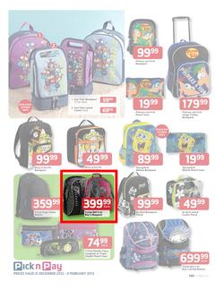 Pick n Pay : Save on Back to School Gear (31 Dec - 3 Feb), page 9