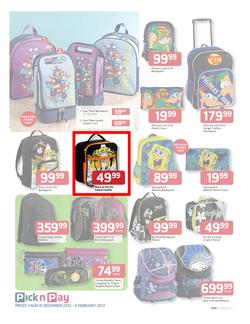 Pick n Pay : Save on Back to School Gear (31 Dec - 3 Feb), page 9