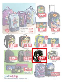 Pick n Pay : Save on Back to School Gear (31 Dec - 3 Feb), page 9