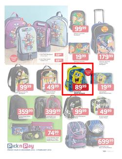 Pick n Pay : Save on Back to School Gear (31 Dec - 3 Feb), page 9