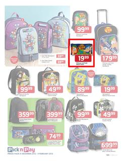 Pick n Pay : Save on Back to School Gear (31 Dec - 3 Feb), page 9