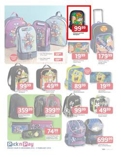 Pick n Pay : Save on Back to School Gear (31 Dec - 3 Feb), page 9