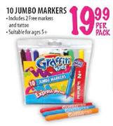 10 Jumbo Markers-Per Pack