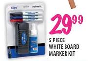 5 Piece White Board Marker Kit
