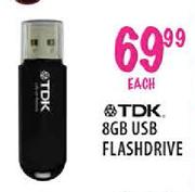 TDK 8GB USB Flashdrive-Each