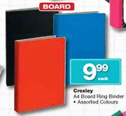 Croxley A4 Board Ring Binder-Each
