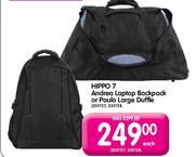 Hippo 7 Andrea Laptop Backpack Or Paulo Large Duffle Each