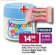 Krayons Petroleum Jelly Assorted-250ml Each