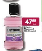 Listerine Mouthwash Assorted-500ml Each