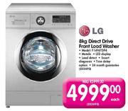 LG 8Kg Direct Drive Front Load Washer(Model:F1496TDP4)-Each