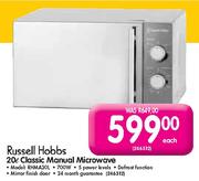 Russell Hobbs Classic Manual Microwave(Model:RHMA20L)-20L Each