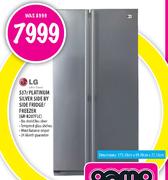 LG Platinum Silver Side By Side Fridge/Freezer-537Ltr(GR-B207FLC)