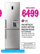LG Metallic Silver Bottom Freezer Fridge-296Ltr(GR-F429BSQK)