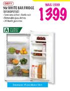 Defy White Bar Fridge-90Ltr(B120DFS135)