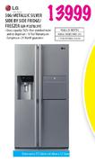 LG Metallic Silver Side By Side Fridge/Freezer-506Ltr(GR-P207BLXV)
