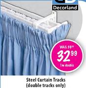 Decorland Steel Curtain Tracks(Double Tracks Only)-2.5m Double