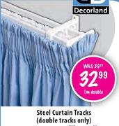 Decorland Steel Curtain Tracks(Double Tracks Only)-2m Double