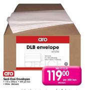 Aro Seal-Easi Envelopes (110x220mm)-Per 500 Box