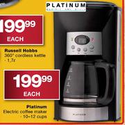 Platinum Electric Coffee Maker-Each