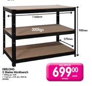 Geelong 3 Shelve Workbench Each
