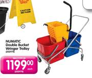 Numatic Double Bucket Wringer Trolley-Each