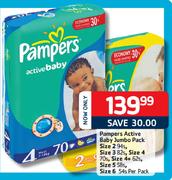 Pampers Active Baby Jumbo Pack Size 2 94's-Per Pack