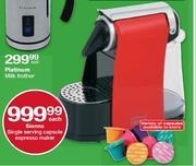 Sienna Single Serving Capsule Espresso Maker-Each