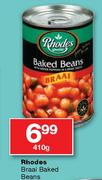 Rhodes Braai Baked Beans-410g