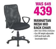 Manhattan Mesh Mid Back Chair