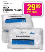 Mainstays 2 Pack Spunbond Pillows-45x70cm