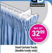 Steel Curtain Tracks (Double Tracks Only)-2m