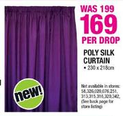 Poly Silk Curtain-230x218cm