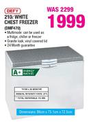 Defy White Chest Freezer-210Ltr(DMF470)
