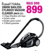 Russell Hobbs Bagless Cylinder Vacuum Cleaner-2000W(RHCV-21)